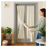 NICETOWN Faux Linen Door Panel: 26x72'