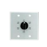 Dial 4.7x4.7x1.5' Metal Evap Cooler Thermostat