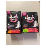 Lot of Kotex Teen Overnight&Heavy Ultra Thin Pads