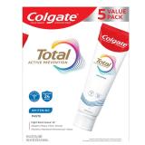 Colgate Total Whitening Toothpaste 6oz 5pk