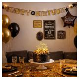 Happy Birthday Banner Decorating Kit w/Balloon