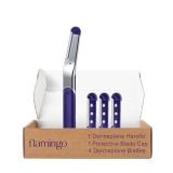 Flamingo Dermaplane Set: Handle & 4 Razors