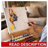 Lot of Paint By Number Dog Canvas
