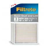 Filtrete 18-in W x 30-in L x 1-in MERV 5 300