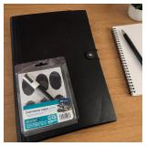 Black File Folder Organizer w/ Chalk Marker