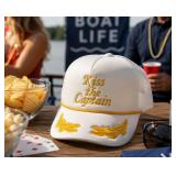 'Kiss The Captain' Adjustable SnapBack Hat