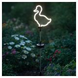 Solar LED Garden Stake: Duck