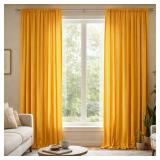 AKTradingCo 10x8' IFR Polyester Curtains: Marigold