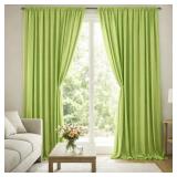 AKTRADING Polyester Backdrop Curtains: LtGreen