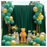 WishCare Wrinkle-Free Backdrop Curtains 8x10'
