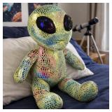 Large Green Disco Alien Plush