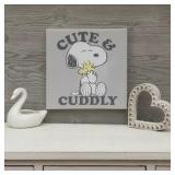 Cute & Cuddly Peanuts Canvas Decor: 12'x12'