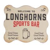 47th&Main Wall Decor Sign: 8x10' LONGHORNS