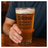Faithworks 16oz Pint Glass: Do Not Spill