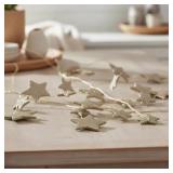 MyTexasHouse Glitter Star Garland: Gold 6'