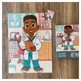PuzzleHuddle Future Doctor 54pc Puzzle: Blue