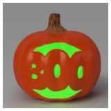 Hyde&EEK 9' Lit Pumpkin BOO w/Timer Prop