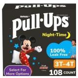 Pull-Ups Boys Night-Time 3T-4T 108ct