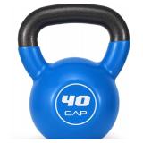CAP Vinyl Coated Cast Iron Kettlebell 10-50lb