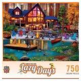 MasterPieces 750pc Puzzle Cabin in Cove 18x24'