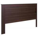 Prepac Flat Wood Panel Headboard: Espresso, K