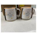 Lot of 2 Faithworks Stoneware Mug 14oz: Dream