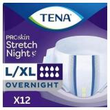 TENA Overnight Incontinence Briefs: L/XL 12ct