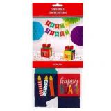 Lot of 2 Amscan Happy Birthday Banner Centerpc