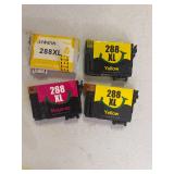 Lot of 4 288XL Compatible Ink: 3 Yellow, 1 Magenta