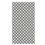 4x8' Nantucket Gray Vinyl Diamond Lattice Panel