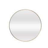 GlacierBay 24x24' Round Wall Mirror: Gold