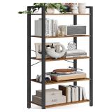 VASAGLE 5-Tier Bookshelf w/ Shelves: 26x60.2'