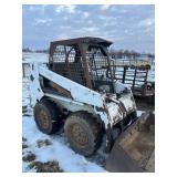 763 Bobcat, starts and runs, hours unknown