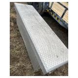 Aluminum toolbox has dent and doesnï¿½t latch 58x20