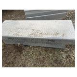 Aluminum truck toolbox damaged 51x14