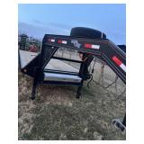2015 25 foot Load Max brand gooseneck trailer,