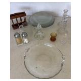 Toothpick holders, candlesticks, napkin holder,