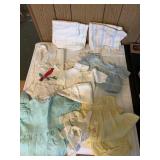 Vintage baby clothes and blankets & apron