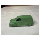 Vintage Tootsietoy Green Panel Van 3 inches