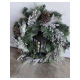 Christmas wreath w/lantern