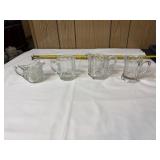 4  to glass creamers