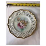 Vtg hand painted plate by Ms Judy Stamping Ground