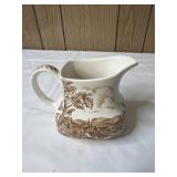 Vintage Reverie STAFFORDSHIRE Brown Creamer 4'
