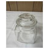 Anchor Hocking Glass Jar With Lid 3.5'x3.5'x4.5'