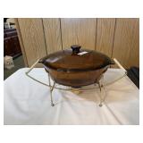 vintage anchor hocking  fire king 438 2qt covered
