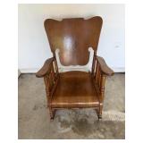 Antique wood rocking chair
