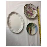 Vtg Homerlaughlin platter hand painted plate made