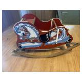 Vintage 1950s child's bouncy rocking horse