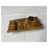Vintage MCM pottery ash tray