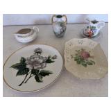Lenox dish, occupied Japan plate & other  misc